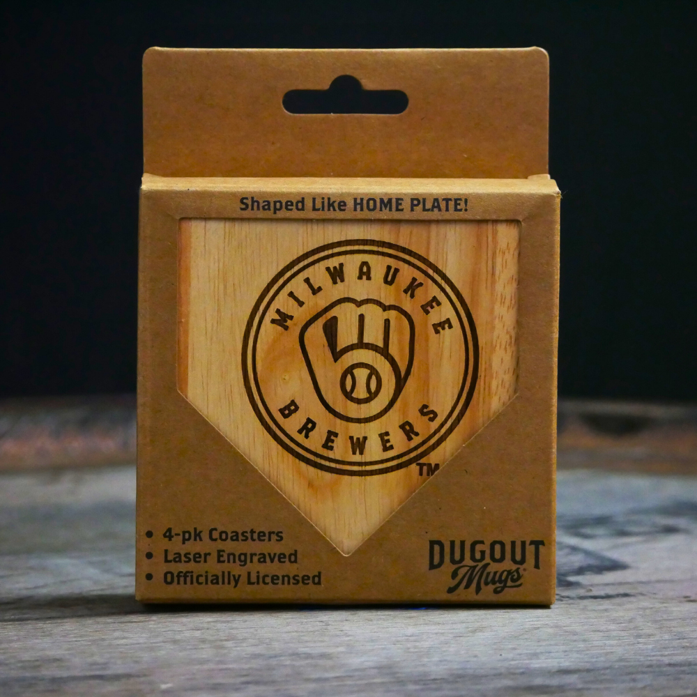 Milwaukee Brewers Dugout Mug® | Wood Coaster