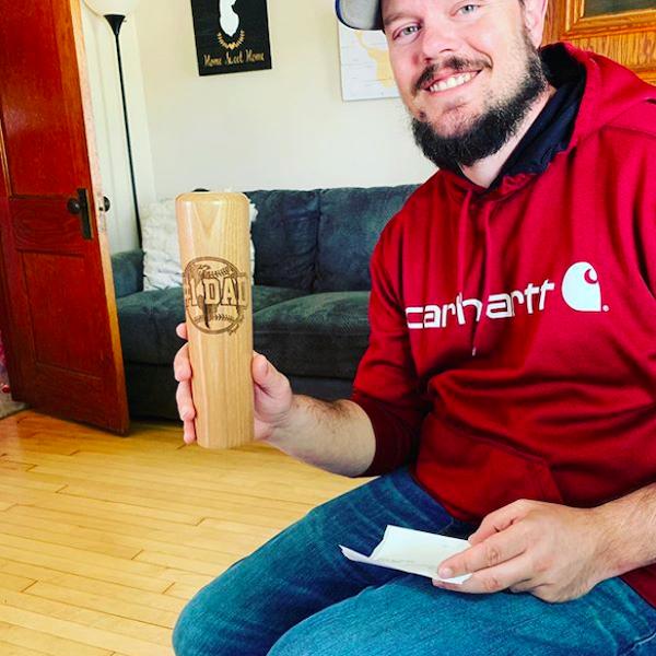 number 1 dad baseball bat mug