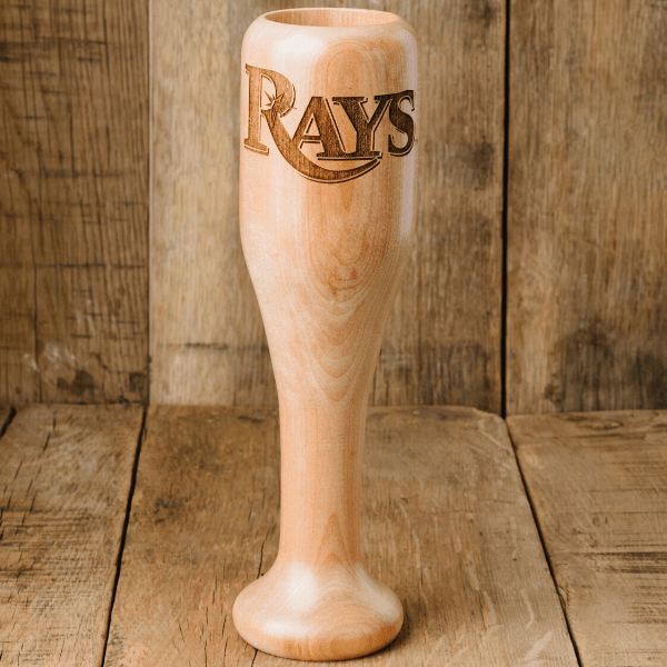 baseball bat wine glass Tampa Bay Rays