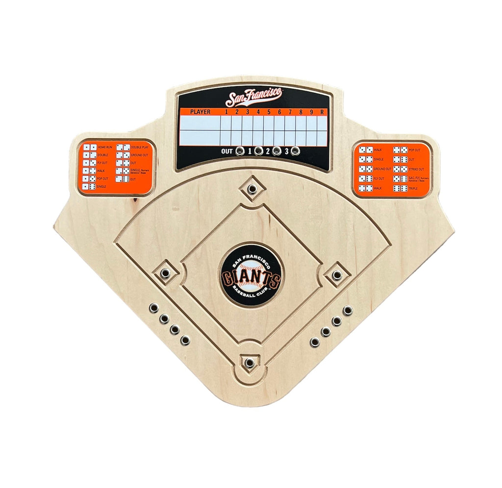 San Francisco Giants Baseball Board Game with Dice