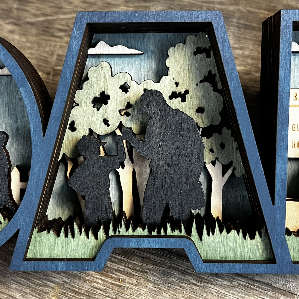 PRE-ORDER - Baseball Dad Christmas Ornament - 3D Wooden Keepsake