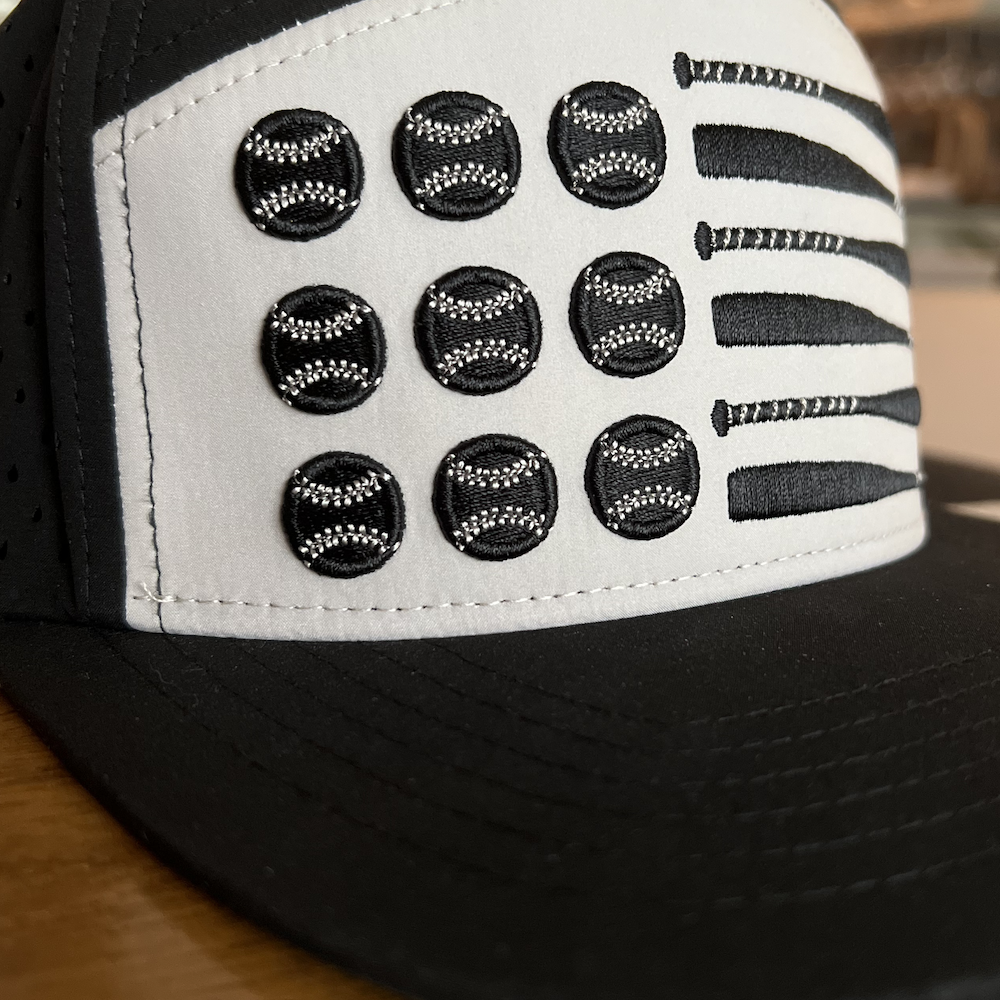 Baseball Flag Hat with Custom Printed Bill!