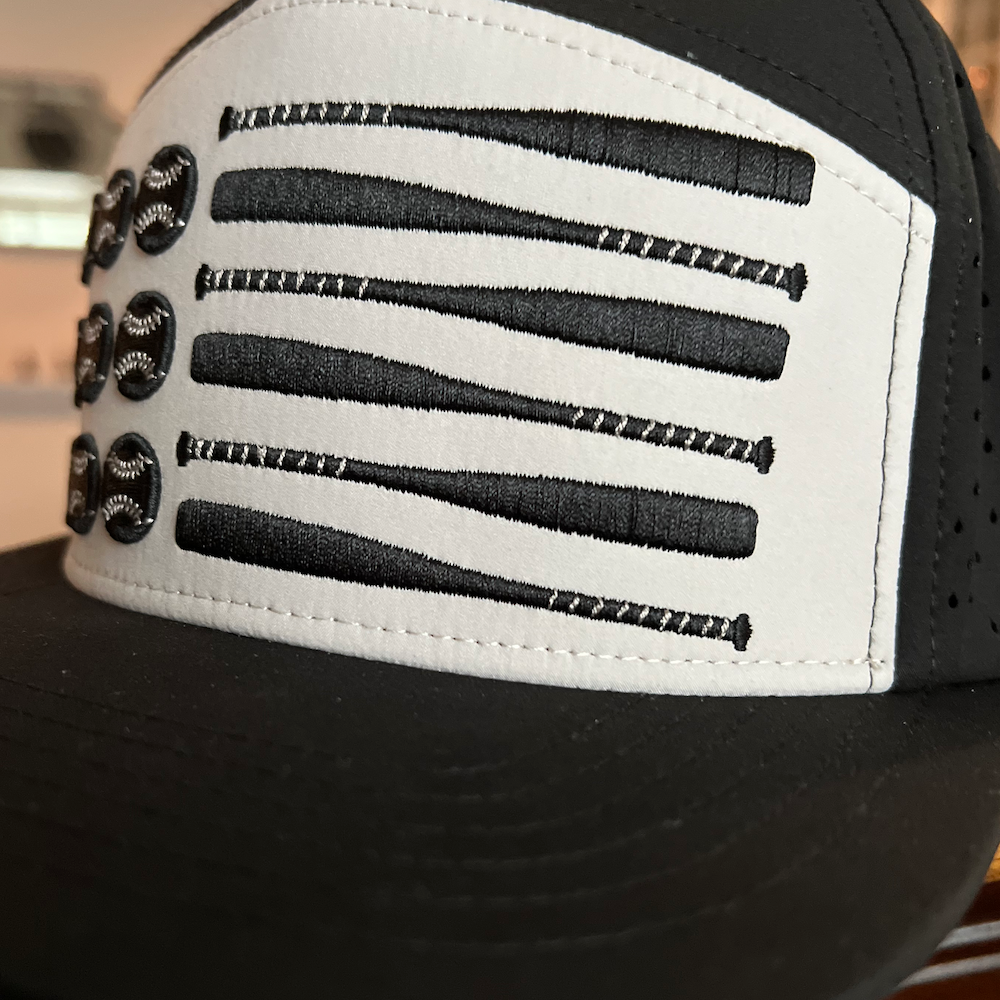 Baseball Flag Hat with Custom Printed Bill!