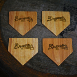 Atlanta Braves Dugout Mug® Wood Coaster