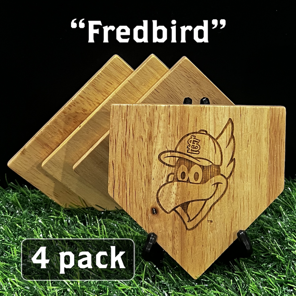 NEW ITEM - Wooden MLB Home Plate Coasters - MASCOT EDITION