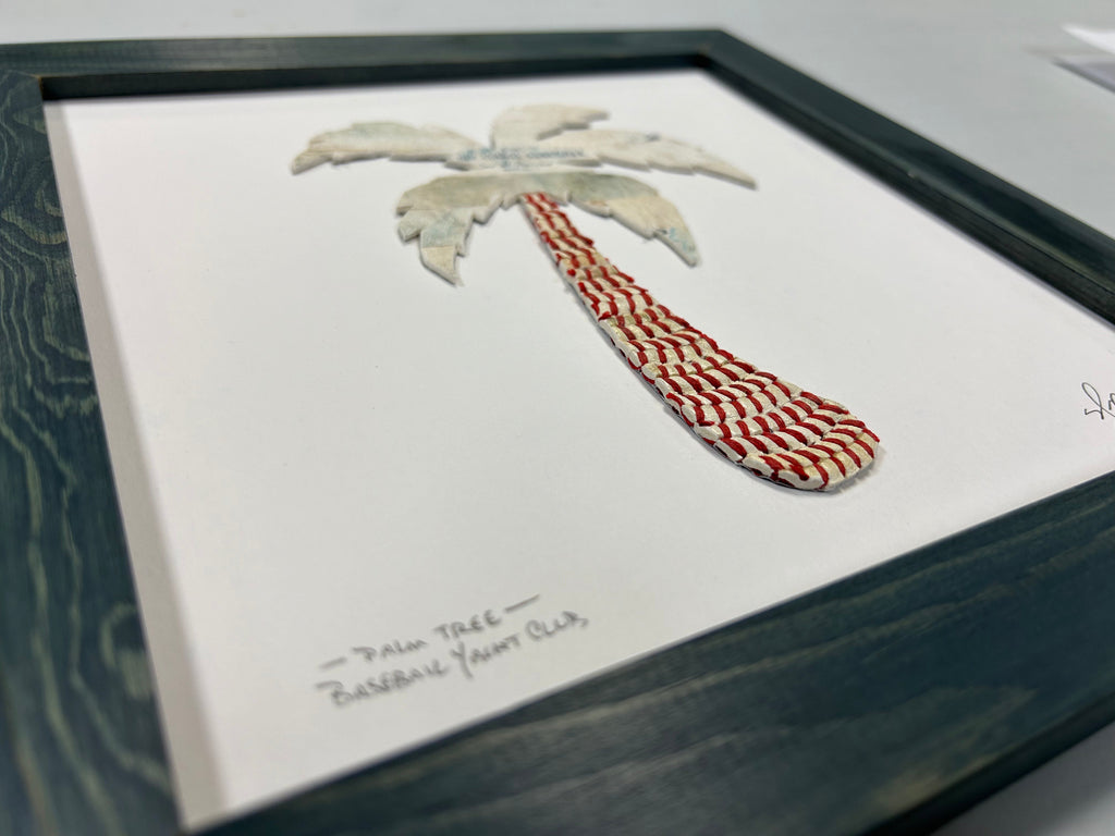 Palm Tree Original Artwork - Made from Actual Used Baseballs