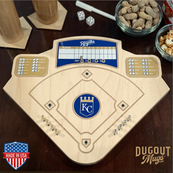 Kansas City Royals Baseball Board Game with Dice