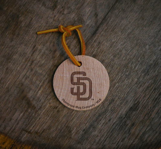 San Diego Padres "SD" Baseball Ornament | Dugout Mugs®