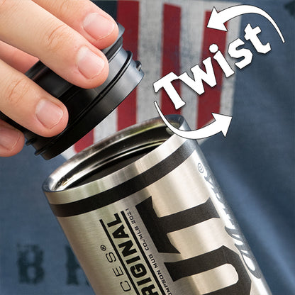 Patriotic Eagle Metal Dugout Mug® | Baseball Bat Mug