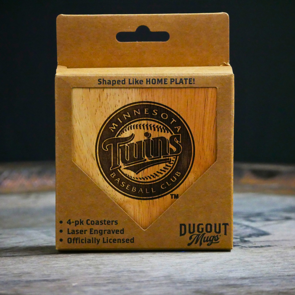 Minnesota Twins Dugout Mug® Wood Coaster