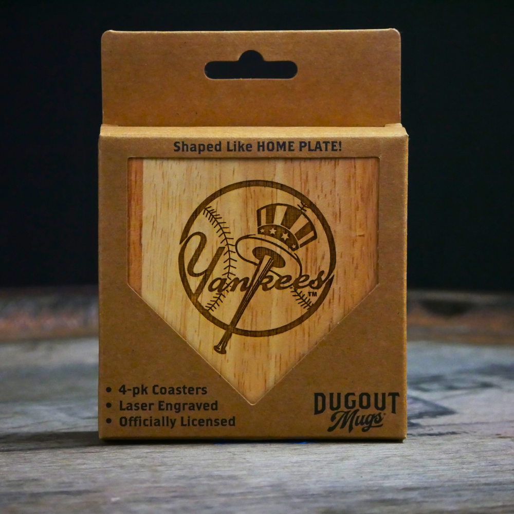 New York Yankees Dugout Mug® Wood Coaster