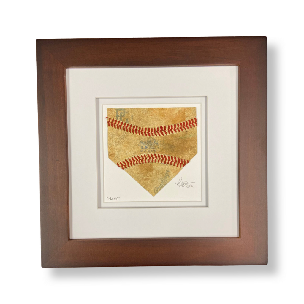 Home Plate Baseball Artwork titled “HOME”