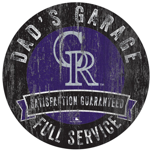 Colorado Rockies Dad's Garage Sign