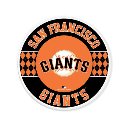 MLB - San Francisco Giants 4 inch Ceramic Argyle Coaster