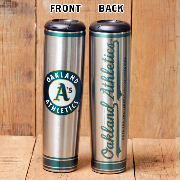 Oakland Athletics Metal Dugout Mug | Stainless Steel Baseball Bat Mug