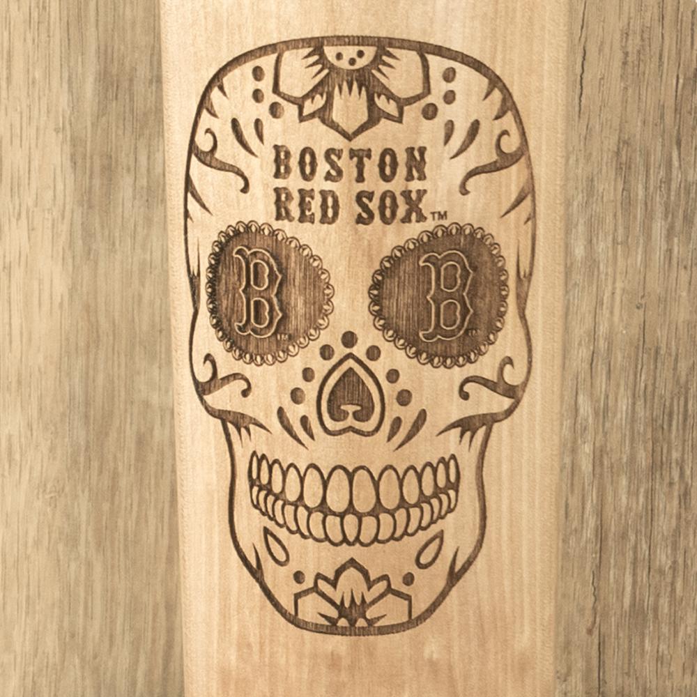 Boston RedSox Sugar Skull Baseball Bat Mug Details