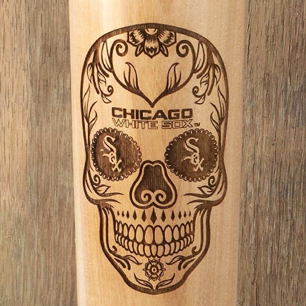 Chicago White Sox Sugar Skull Baseball Bat Mug Details