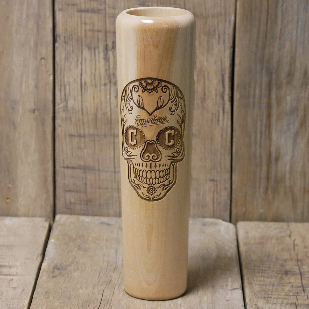 Cleveland Guardians Sugar Skull Dugout Mug® | Baseball Bat Mug