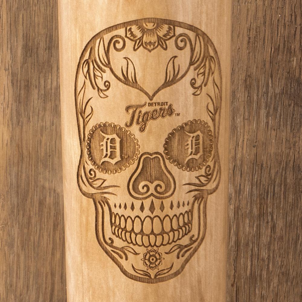 Detroit tigers Sugar Skull Baseball Bat Mug Details