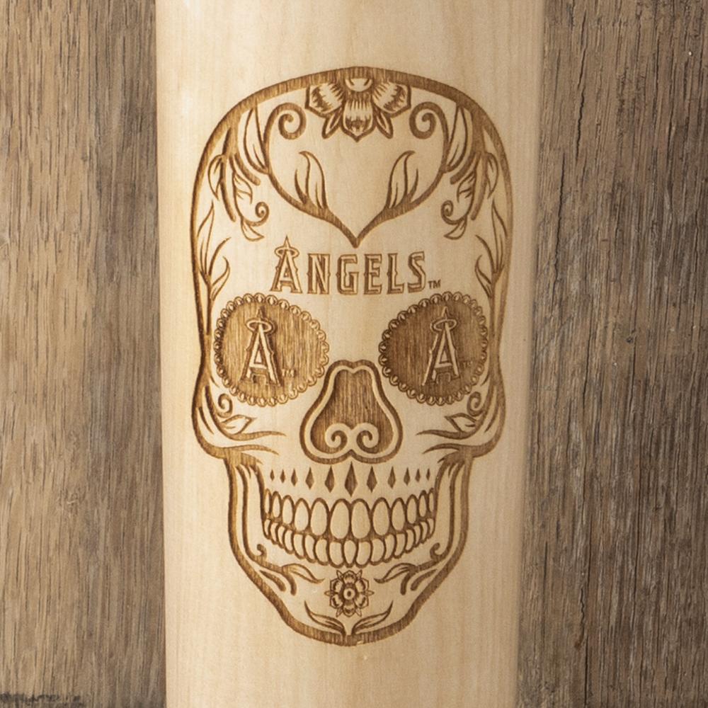 Los Angeles Angels Sugar Skull Baseball Bat Mug Details