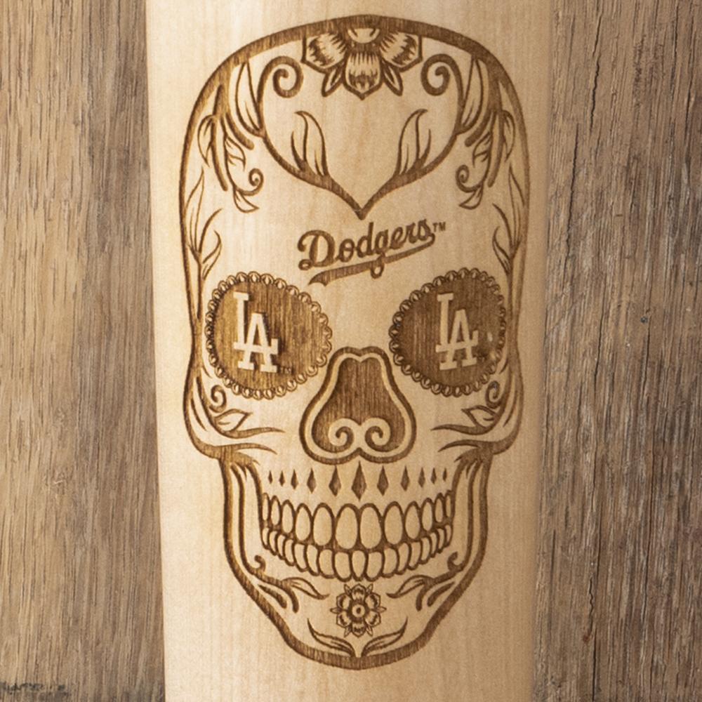 Los Angeles Dodgers Sugar Skull Baseball Bat Mug Details