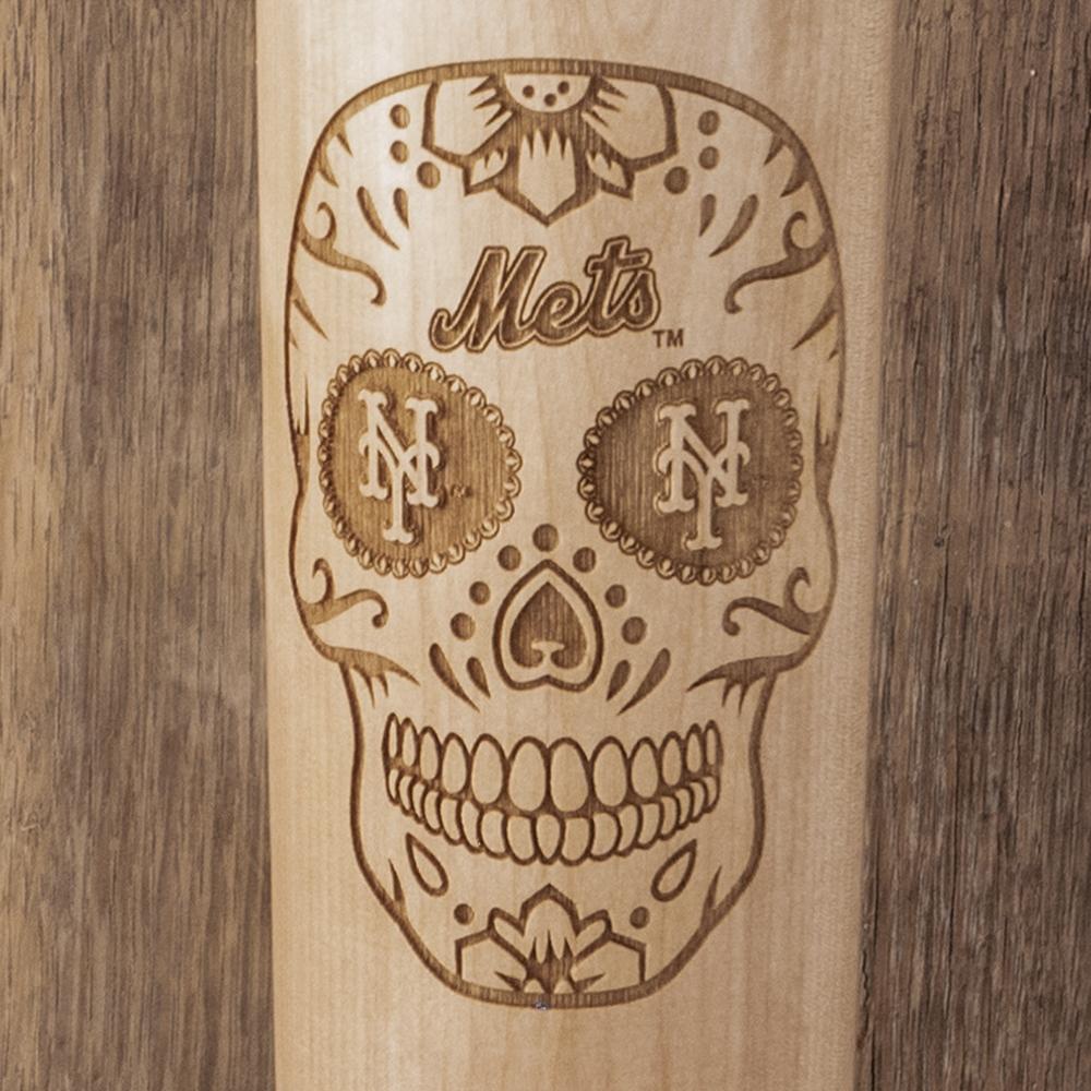 New York Mets Sugar Skull Baseball Bat Mug Details