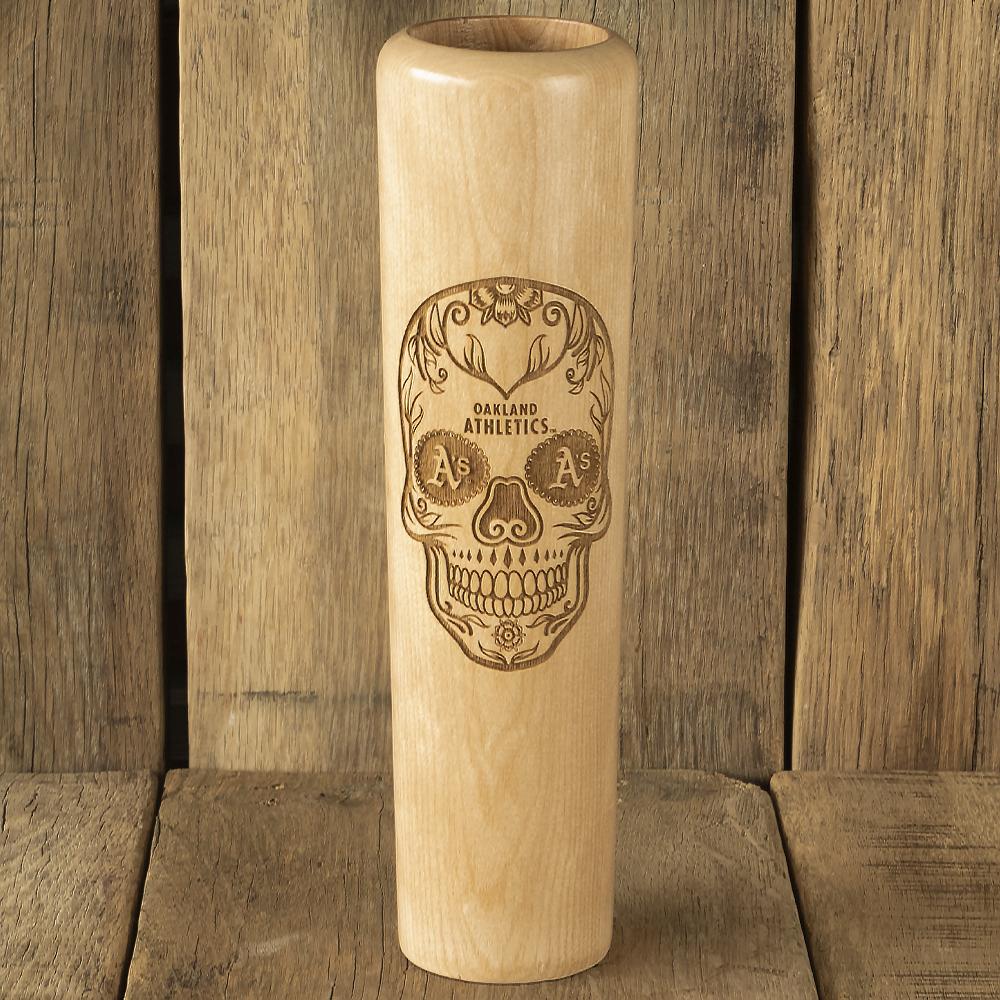 Oakland Athletics Sugar Skull Baseball Bat Mug