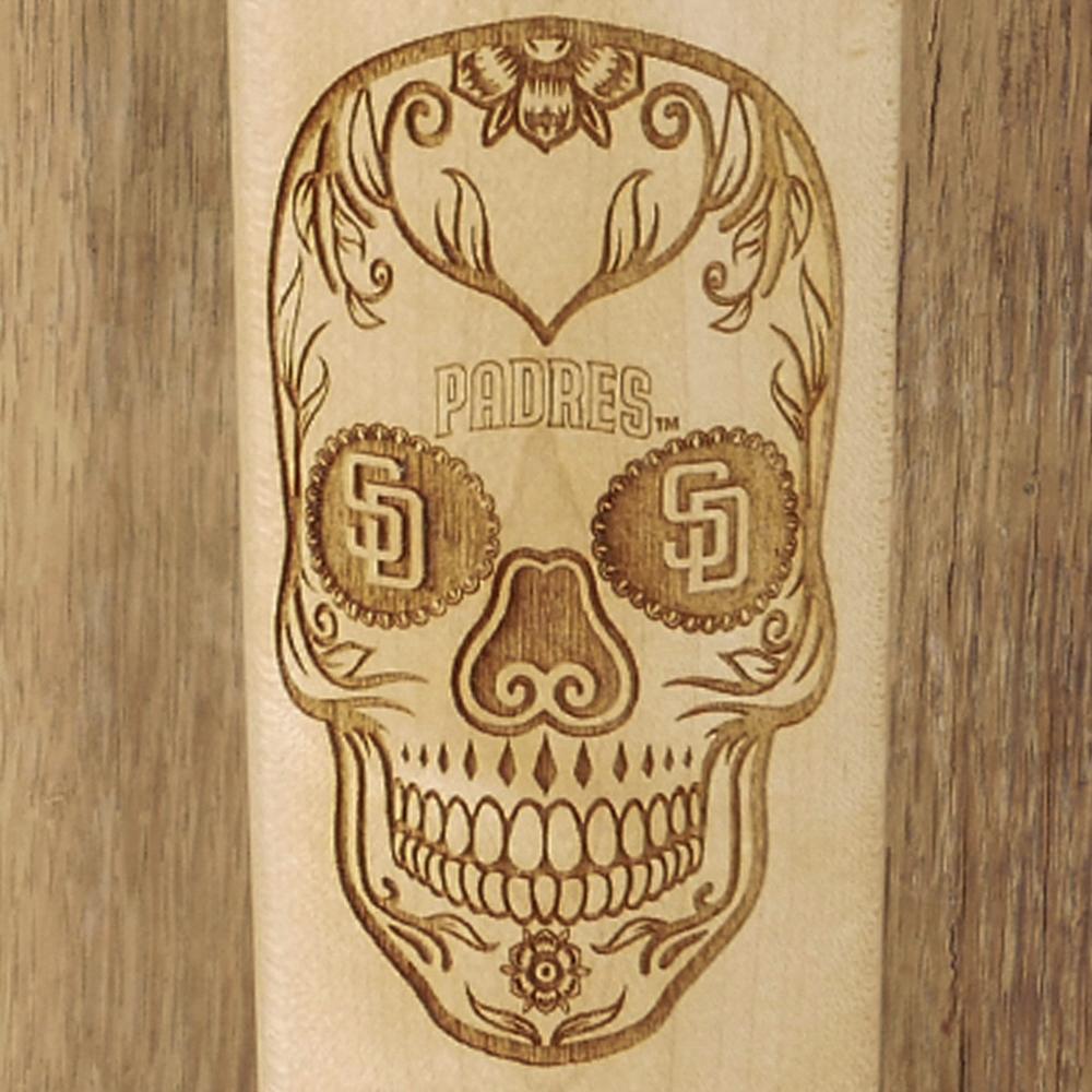 San Diego Padres Sugar Skull Baseball Bat Mug Details