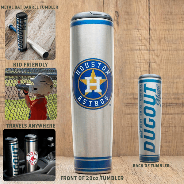 MLB Teams Metal Dugout Mug | Stainless Steel Bat Mug