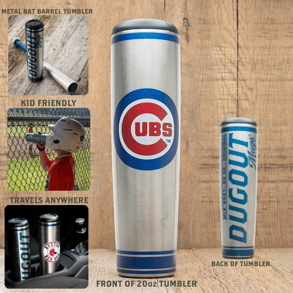 MLB Teams Metal Dugout Mug | Stainless Steel Bat Mug