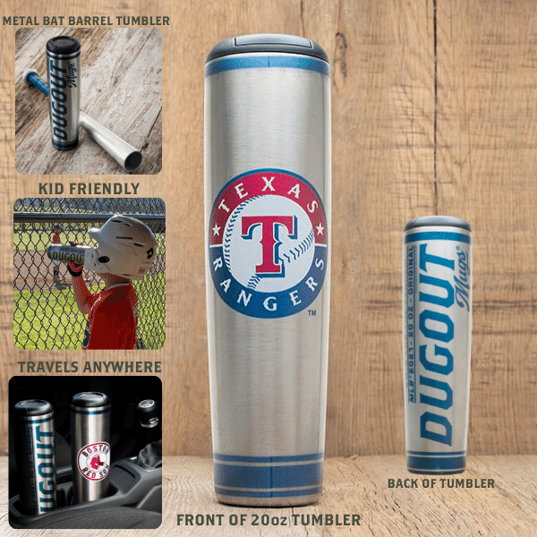 MLB Teams Metal Dugout Mug | Stainless Steel Bat Mug